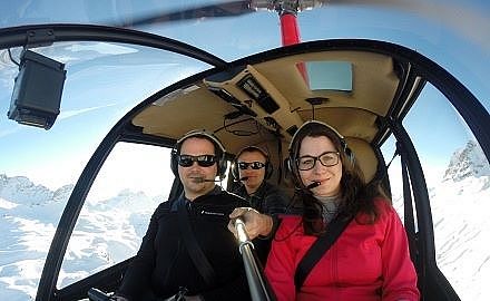Helicopter flight on the Arlberg with Oswald Jäger