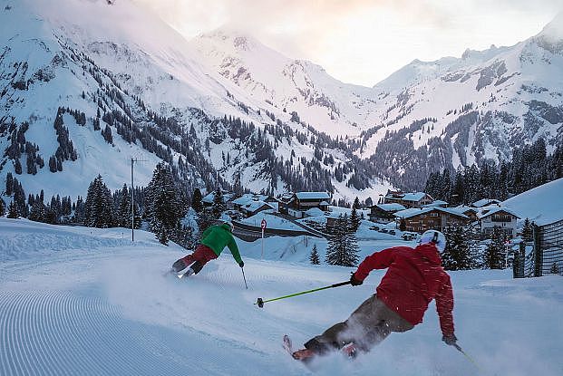 Abfahrten bis zum Hotel Jägeralpe im Winter