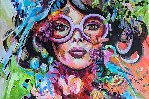 Malreise_Melanie_Geis_Atelier_am_Berg_Jägeralpe_Warth_Acrylmalkurs3