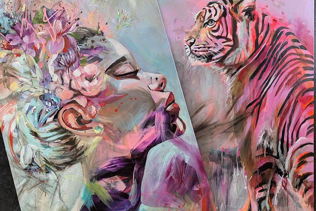 Malreise_Melanie_Geis_Atelier_am_Berg_Jägeralpe_Warth_Acrylmalkurs5