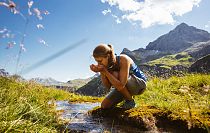 Klares Quellwasser für Erfrischung in Wart am Arlberg