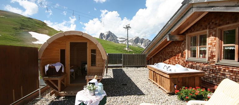 Entspannung pur auf der Hochalp Hütte mit Sauna und Wellness