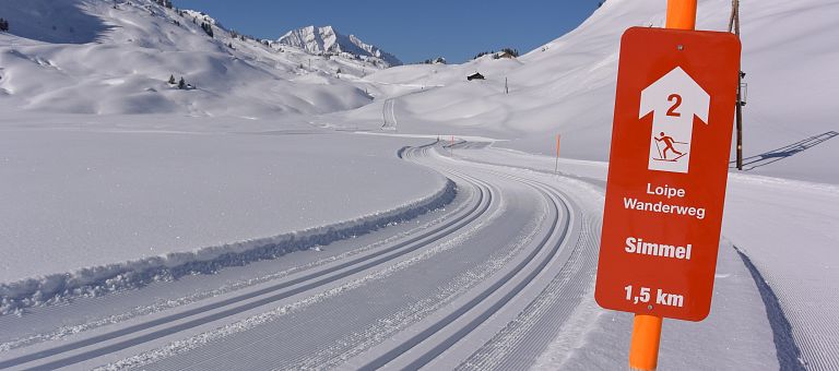 Langlaufen Loipe Hotel Jägeralpe