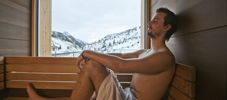 Saunalandschaft zum Erholen in unserem Ski-und Wanderhotel Jägeralpe