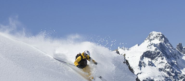 Traumhafte Hänge in Warth am Arlberg nahe dem Hotel Jägeralpe